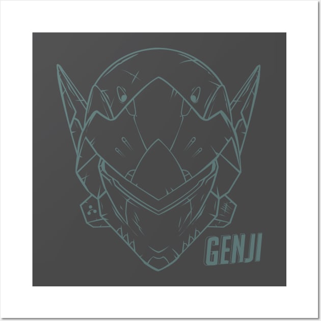 Genji Green Wall Art by hypergrid